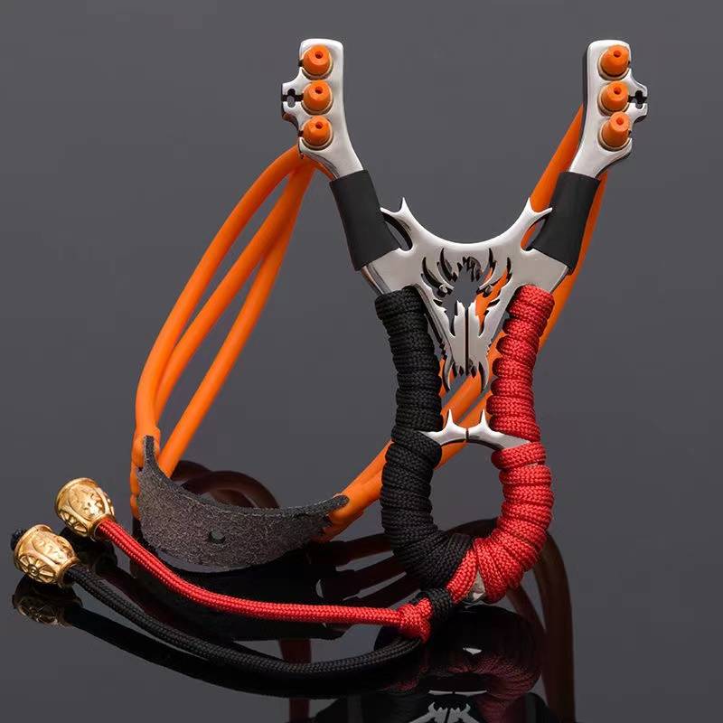 6 stainless black wolf + 3 leather bands + 400 steel beads